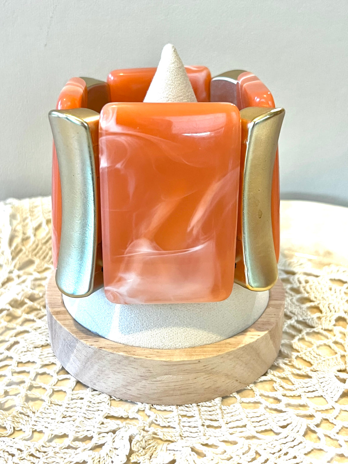 Marbled Orange Bracelet